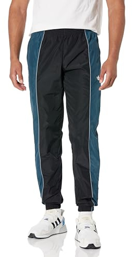 adidas Originals mens Rekive Woven Track Pants Black/Arctic Night Small