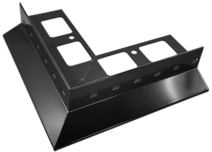 Renoplast® Aluminium Ecke 90° für Traufprofil D25 Graphit | Fertigstellung von Terrassen und Balkonen | Fliesenböden auf Klebemörtel | Wasser ablaufsysteme Winkelprofil