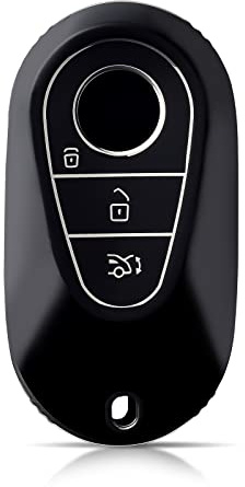 OFFCURVE Autoschlüssel Hülle Schlüsselhülle, Schlüsselcover Schlüsselgehäuse Schutzhülle 3 Tasten Passt für Mercedes Benz C-Klasse W206 S-Klasse W223 S300 S350 S450 S500 S350l S400l S500l C200 C260