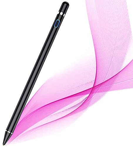 TECHGEAR wiederaufladbarer Active Touch Pencil, hochpräziser, empfindlicher kapazitiver Stylus Stift, kompatibel mit iOS, Android, iPad, iPhone, Samsung, Lenovo Tablet und Anderen Touchscreen-Geräten
