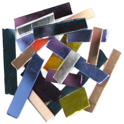 LAPooh Mosaikfliesen 100 g transparente Glasmosaikfliesen, Mehrfarbig, Mosaikstück, DIY-Mosaikherstellungssteine ​​für Handwerk, Hobby, Kunst, Heimwanddekoration Glasfliesen (Color : 10)