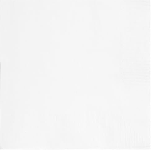 Unique 80151 - Papierservietten – 13 cm – Weiße Farbe – 20 Stück (1 Stück)