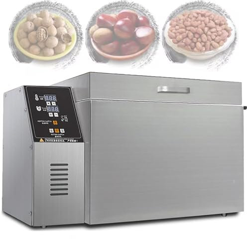 XGHDPBM 2400W Electric Nut Coffee Roasting Machine, Commercial Grain Coffee Bean Baker Roaster With Stainless Steel Heating Tube, Adjustable Temperature & Timing, for Peanut, Sesames, Walnuts