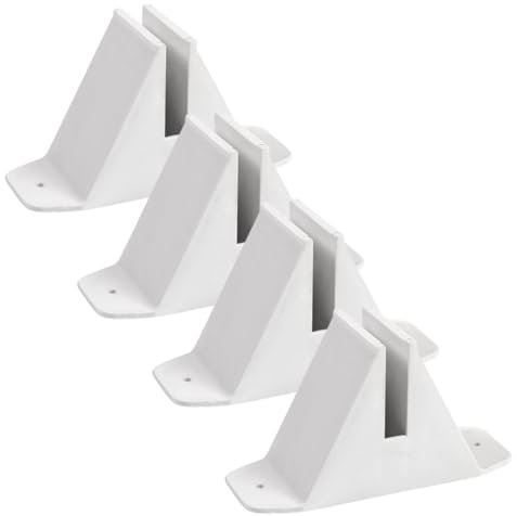 MERRYHAPY 4stücke Zaunsockel Aus Kunststoff Kleiner Zaunständer Für Gartenzaun Gartenzaunzubehör Praktische Zaunstütze Einfach Zu Montieren Langlebiges Zaunzubehör