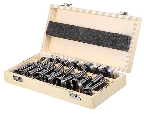 DOITOOL 15pcs Heavy Duty Multi-tooth Flat Wing Drill Bit for Woodworking Hole Opener Auger Drill Sturdy Carpenter Tool