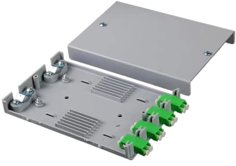 GHZHANG 10PCS Optical cable terminal box 4-port optical fiber terminal box fused fiber box junction box tail fiber box(8Core LCA)