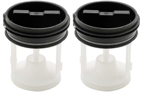 Hoypeyfiy 2 PCS Flusensieb Sieb Flusensiebeinsatz, Verlängerung der Lebensdauer der Gerät, Ersatz für Bauknecht Ersatz für Whirlpool 481248058385 Indesit C00312342