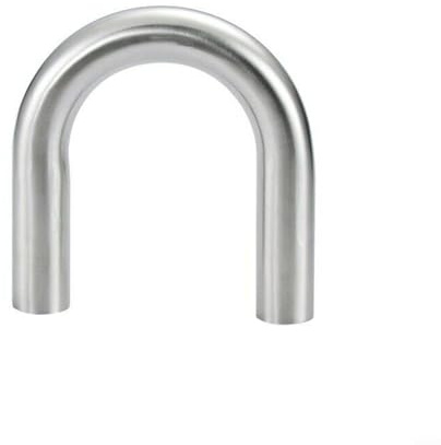 UTTASU 304 Edelstahl U-Rohr 180 Grad Auspuffkrümmer Poliert Industrierohr Mit 1.5mm Wandstärke Für Automobilrohre Verschiedene Durchmesser 19-51mm(45mm)