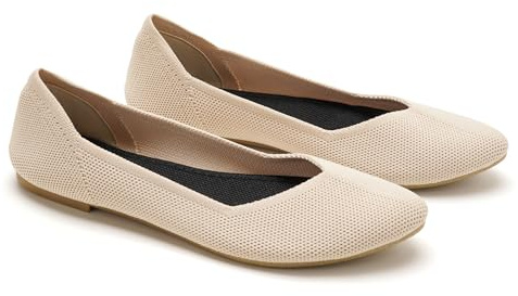 GLAMORA Ballerine Donna Punta Affusolata Elasticizzate Maglia Traspirante Scarpe Basse Slip On Comode Leggere Flessibili Eleganti Senza Lacci Calzata Piccola Suola Morbida Antiscivolo