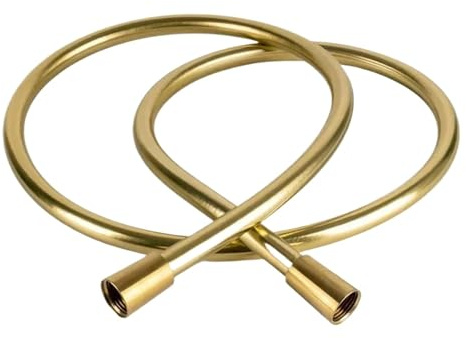WENYOG Flexible de Douche Tube de Douche Domestique en Or brossé, Doux et Robuste, résistant à la Chaleur, Tuyau de Douche Brillant, Accessoires de Chauffe-Eau(1.5m)
