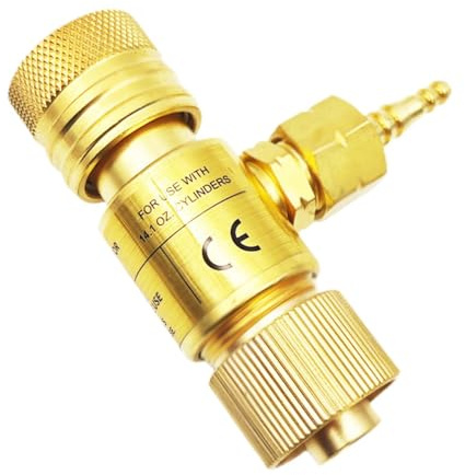 MERIGLARE Mapp Transfer O2 Welding Gas Regulator Full Copper Sturdy 7/16 Flat Tank Set Switch Tool Pressure Regulator Gas Valve