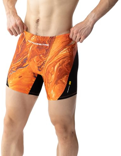 MY KILOMETRE Costume da Bagno Uomo Boxer - Corte Jammer Nuoto con Coulisse Cloro-Resistente e Asciugatura Rapida, per Surf e Allenamenti