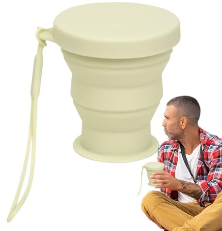 Vaso Plegable Portátil Antiderrames Bebidas Frías Calientes Exterior