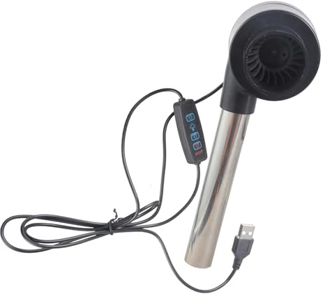 Ventilador Con Alimentación USB De 5 Velocidades Ajustable Con Conducto 14 Cm Para Encendido Barbacoa Y Enfriamiento Parrilla Herramienta Ventilación Portátil V Soplador Aire