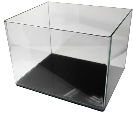 VIALIA Nano Aquarium 9 L aus Glas, Süßwasser-Aquarium 30 x 15 x 20 cm, kompaktes Zierfisch-Becken für Büro und Zuhause