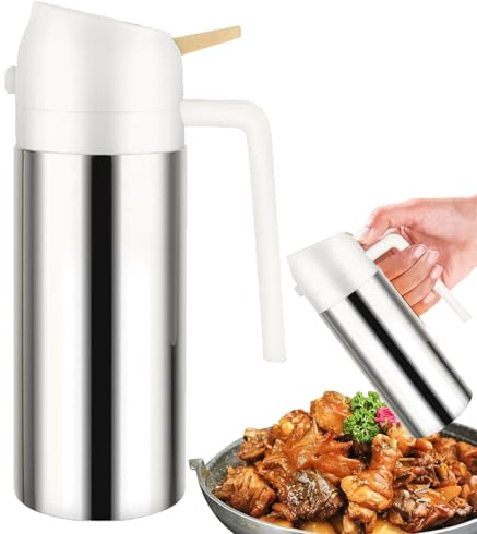 Vibhgtf Spray d'huiles 304 en acier inoxydable – Distributeur de cuisine élégant et portable | Outil multifonction pour cuisine, salades, pâtisseries, huiles d'olive et cuisine