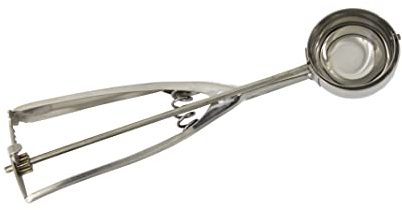 Fackelmann Cuchara para Hacer Bolas de Helado, Bolero Automático de Acero Inoxidable óptimo para Tarrinas de Helado, Copas de Helado y Cucuruchos, 19 x 5 Centímetros, 1 Unidad