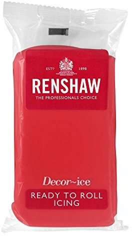 500g Renshaw Ready To Roll Icing Fondant Cake Regalice Sugarpaste POPPY RED