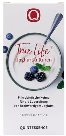 Joghurtkulturen 4 Beutel à 10,4 g, Ferment für 4L Joghurt, Quintessence