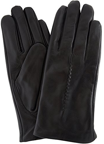 SNUGRUGS Damen Butter Soft Premium Leather Glove Handschuhe, (Black), (Herstellergröße: 7.5)