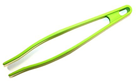 Kochblume Küchenpinzette | Premium-Silikon | Hitzebeständig | Spülmaschinenfest | 31cm | Farbe: limette