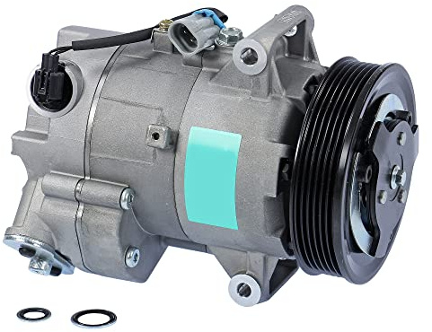 BESTPRICE ATP Compressore dell'aria condizionata con puleggia a V per DELPHI / | Compatibile con: OPEL ASTRA J, ASTRA J Caravan, ASTRA J Stufenheck, INSIGNIA A, INSIGNIA A Sports Tourer