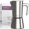 bonVIVO - Cafetière Italienne Intenca pour Café Expresso Corsé en INOX Finition Argentée avec Carafe Moka Classique pour 2 Tasses (100ml)