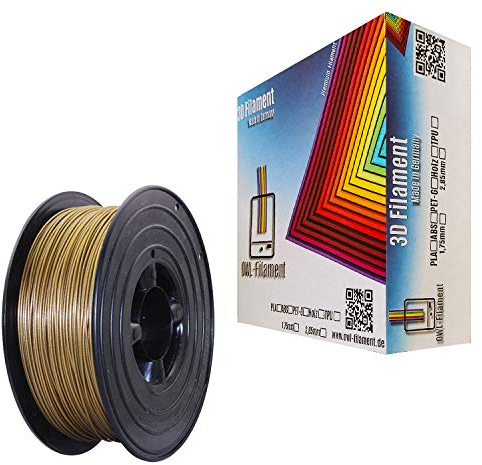 OWL-Filament 3D-Drucker PLA 1,75mm 1kg Spule Rolle (Gold)