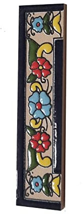 Altea - Piastrelle in ceramica dipinta a mano, 11 x 5,5 cm o 5,5 x 11 cm (fine)