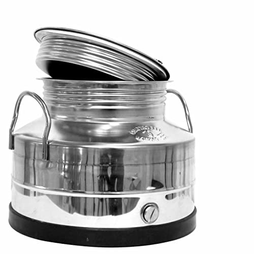 Fischer Kellereitechnik Edelstahl-Kannen (Kanne 3-100L mit/ohne Kugelhahn) (10 Liter mit Auslaufhahn)