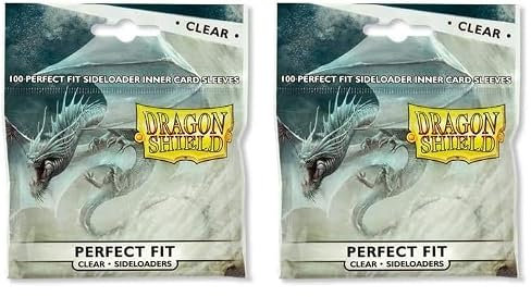 Arcane Tinman AT-13101 Dragon Shield Sleeves Sideloader Clear (100) Card (Packung mit 2)