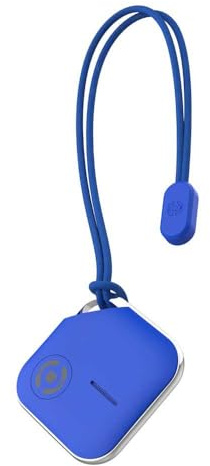 Celly Smartfinder Blue, Trova Ogetti GPS Compatibile con IOS, GPS Auto Localizzatore con App Dov'è, Mini GPS Tracker per Auto, Chiavi, Zaini