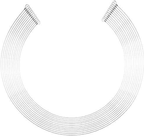 ANDUSTRIAL Stainless Steel Cheese Cutting Replacement Wires For Soft and Hard Cheese, Butter, Soap, Clay - Easy to Use and Clean - 12 Wires Only, 24 Long