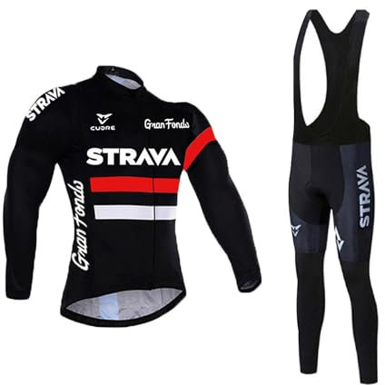 Petorenk Fahrradbekleidung Herren Winter Fleece Windschutzvorrichtungen Fahrradbekleidung Set Langarm+Fahrradhose Mit 3d Silikon Gepolsterten FüR Radfahren Mtb Outdoor (Rot, L)