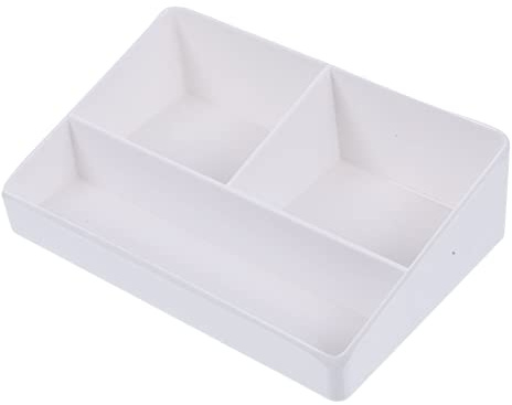 STOBAZA Scatola Robusta e Resistente in Porcellana Sintetica Bianca Porta Bustin e Porta Bustine di Tè e Zucchero Design a Scomparti per Ambienti di Lavoro e Craft Room Ambienti di Lavoro Craft Room