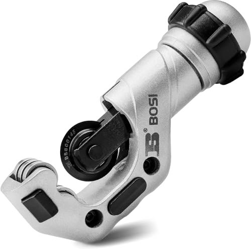 B BOSI TOOLS Rohrschneider, 0,5 cm bis 3,2 cm Außendurchmesser, robuster Rohrschneider aus Aluminium, Kupfer, PVC, dünnes Edelstahlrohr