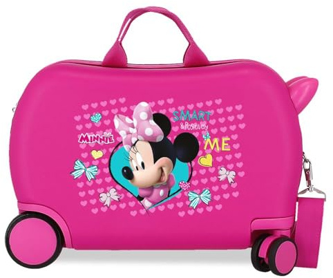 Joumma Disney Enjoy Minnie, Kinderkoffer, Rosa, 45 x 31 x 20 cm, starr, ABS, 24,6 l, 1,8 kg, 4 Räder, Handgepäck, Rosa, Kinderkoffer
