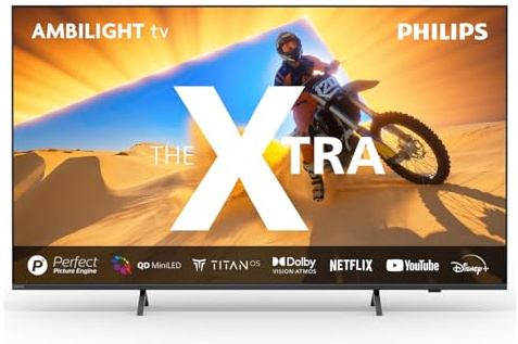 TV 65 Zoll Mini LED 144Hz P5 - 1000 NITS Smart TV - Titan Ambilight 3 - T Philips - 65PML9049