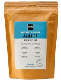 ARRO Specialty Coffee Beans, Jamaica Blue Mountain Coffee Beans, 100% Arabica Beans, Medium Roast, Great Taste, 200g