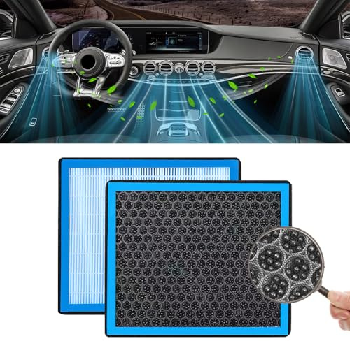 Hirificing Cabin Air Filter Automotive Replacement CF10285, Activated Carbon Cabin Air Filter for 4Runner Highlander RAV4 Camry Corolla Sequoia Sienna Avalon Matrix Yaris, Air Filters to Adsorb PM2.5