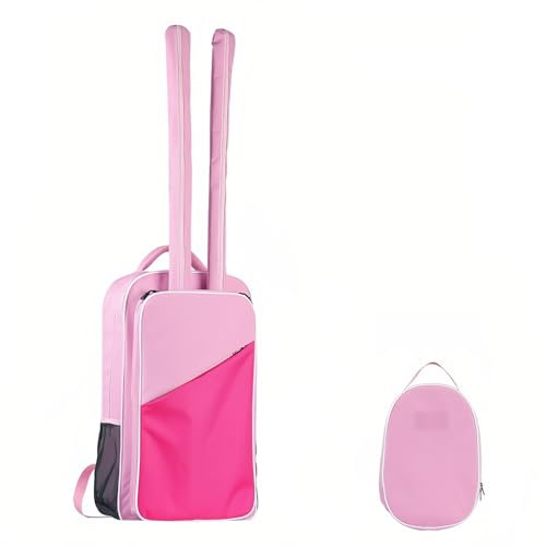 Heimvita Fechttasche mit separatem Maskenfach, Rucksack für Fechtschwerter – Ideal für Degen, Florett und Säbel, Schützt Maske und Ausrüstung (Rosa)