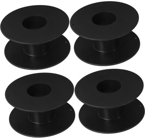 JECOMPRIS Lot de 4 bobines en plastique - Câble d'extension - Enrouleur de câble électrique - Enrouleur de câble électrique - Pour le rangement des bobines de fil