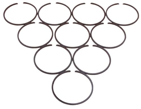 MKVAXR 10 Stück Kolbenringe, for Rasentrimmer, Freischneider, Rasentrimmer, Kettensäge, Ersatzteil, 35 mm x 1,2 mm Kolbenring-Ring-Satz