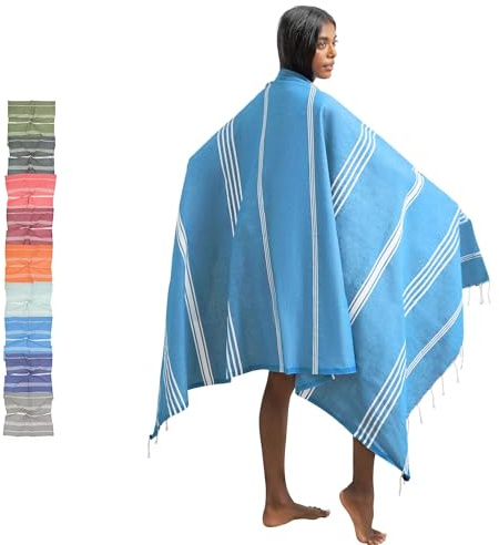 furora HOLIDAY Telo Mare Cotone - Grande 200x100 cm - Ultra Leggero - Asciugatura Rapida | Asciugamano Mare Donna e Uomo: Facile da Pulir - multifunzionale per Spiaggia, Piscina, Viaggio, Outdoor