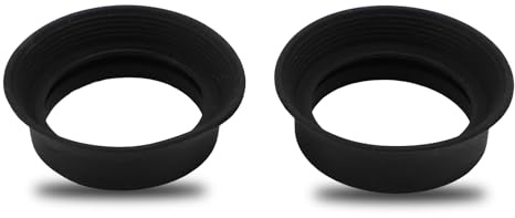 Ocular de Alcance de 2 Piezas, Cubierta de Ocular de Microscopio, Ocular de Goma Suave Plegable, para Ocular Binocular Monocular de 28-32 Mm, con Diámetro Interior de 30 Mm,