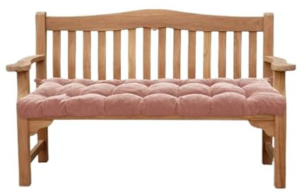 HONGYEMY Liegenauflage Cord-Bankkissen, rutschfest, weich, verdickt, getuftete Matratze, Sitzpolster, Kissen, Stuhl, Sofa, Erkerfenster, Terrasse, Schaukel Deckchair Auflage(Pink)