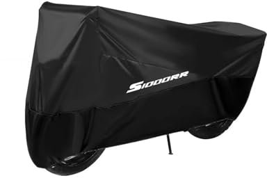 Aimazom Motorradüberzug Schutzabdeckung Für S1000RR S 1000 RR 2017 2020-2022 Motorrad-Schutzhüllen Wasserdicht Regen- Und Staubdicht(Schwarz,XXL for 200cm)