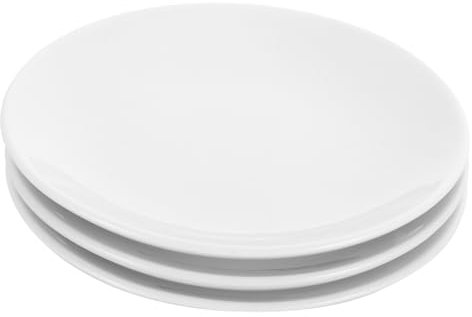SUPVOX 5 Set Telaio per Vaso di Fiori Portafiori Pallet Fioriera Vassoio per Vasi Vassoio per Fioriere al di Fuori Piatto Sottovaso Sottovasi in Terracotta Ceramica Bianca 3 Pezzi * 5