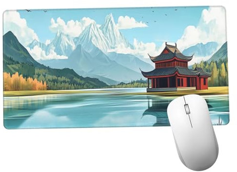 Azul Alfombrilla Ratón 1400x600x3mm Alfombrilla Raton XXL Grande con Base de Goma Antideslizante, Lavable, Accesorios Gaming Mar, Ordenador Gamer Regalos, Mouse Pad Gaming Mejora La Velocida Y580