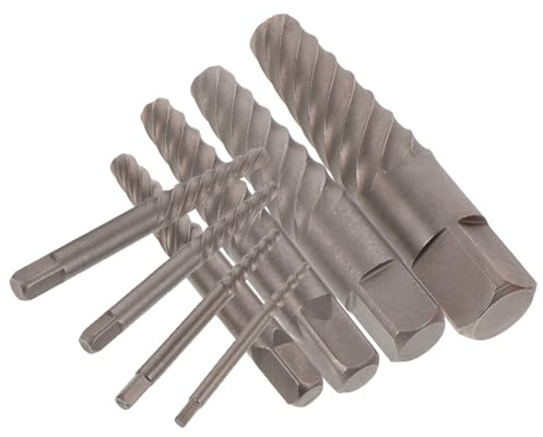 GLEAVI Set di Estrattori per Viti Spanate e Bulloni Rotti Utensile per Idraulici Kit Versatile per Rimozione Viti Danneggiate in Fai da Te e Riparazioni Domestiche